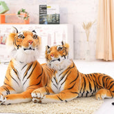 Peluche de tigre y leopardo realista de 30 a 120 cm, suave, de imitación, de tigre blanco y jaguar, ideal como regalo de cumpleaños para niños.